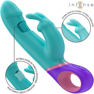 Intense Monica Rabbit Vibrator Blue with G-Spot