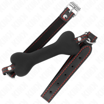 Kink Black Bone Gag 12cm - image 2