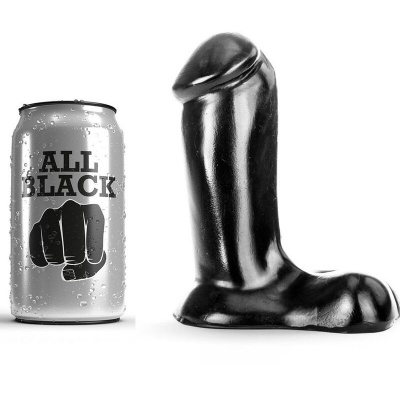 All Black Realistic Dildo 14 CM