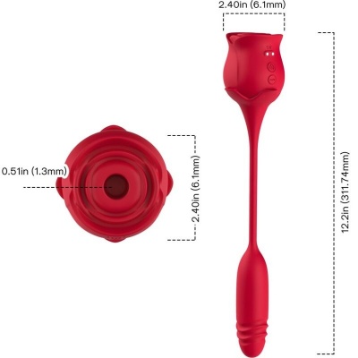 Armony Roseknigth Clitoral Suction and Vibrator Red - image 4