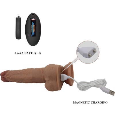 Pretty Love Jonathan Silicone Dildo 21 CM Remote - image 5