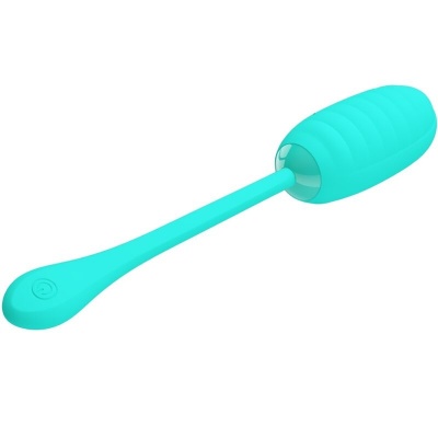 Pretty Love — Kirk Rechargeable Vibrating Egg Aqua Green - image 4
