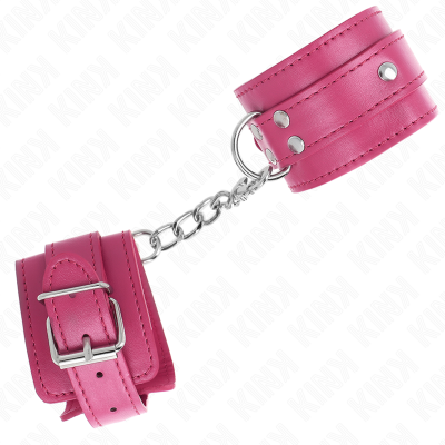 Kink 3 D-Ring Wrist Restraints, Pink - image 3