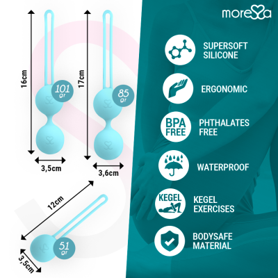 Moressa Osian Set Turquoise Kegel Balls System - image 4