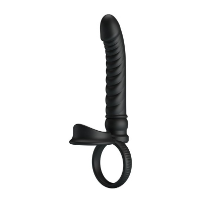 Pretty Love Merritt Anal Vibrator Ring Black - image 3