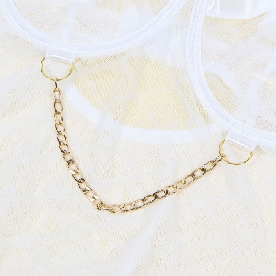 Subblime Body with Chains & Garter Belt White L/XL - image 7