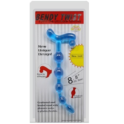 Baile - Bendy Twist Blue Anal Balls - image 2