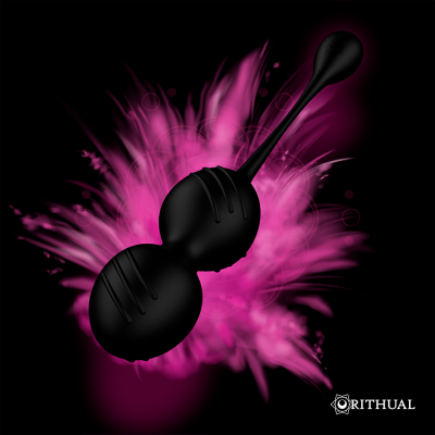 Rithual Nisha Rechargeable Vibrating Kegel Balls Black - image 4