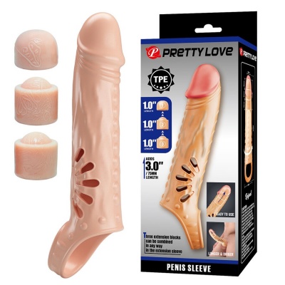 Penis Sleeve With Extenders - image 2