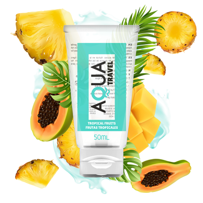 AQUA Travel Tropical Fruits Water-Based Lubricant 50 ML AQUA Travel Tropical Fruits Water-Based Lubricant 50 ML