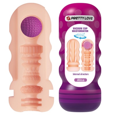 Pretty Love Vaginal Smoothing Masturbator with Suction Cup
