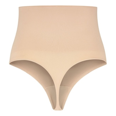 Bye Bra Thong Style Seamless Girdle Beige Size M - image 4