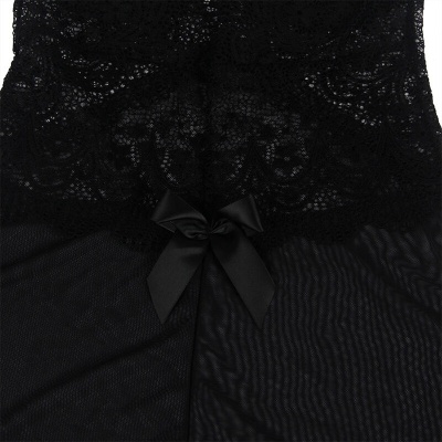 Subblime Babydoll Tulle Black Floral Lace L/XL - image 5