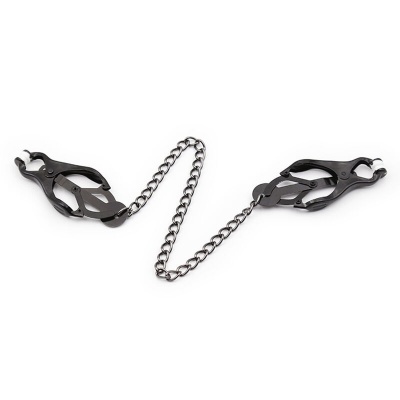 Ohmama Fetish Japanese Nipple Clamps with Black Chain - image 5