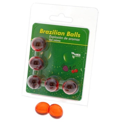 Taloka 5 Brazilian Balls Strawberry Cherry Gel Taloka 5 Brazilian Balls Strawberry Cherry Gel