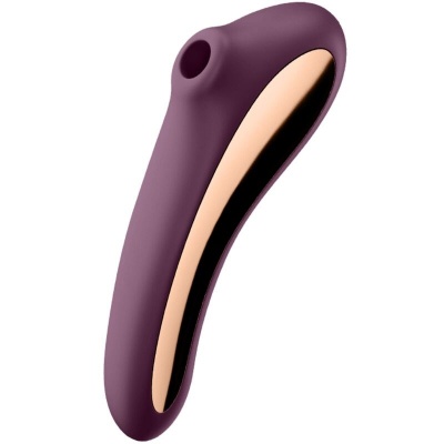 Satisfyer Dual Kiss Air Pulse Vibrator Wine Red
