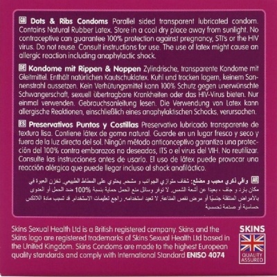 Skins Dots & Ribs Premium Condoms 4 Units - image 4