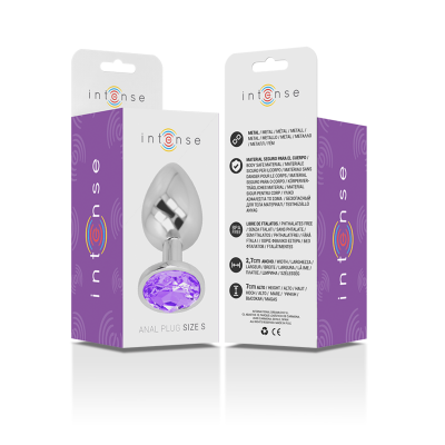 Intense - Aluminum Metal Anal Plug With Violet Crystal Size S - image 6