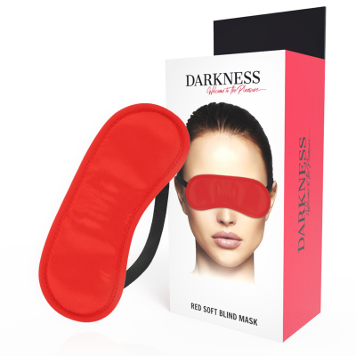 DARKNESS Satin Eye Mask Red