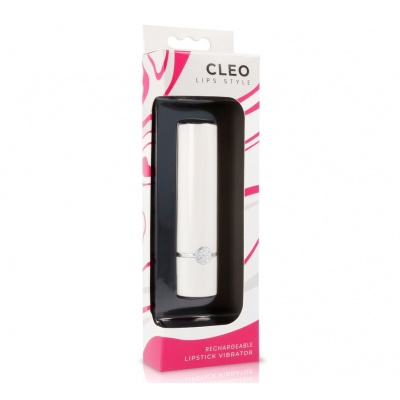 Lips Style Cleo White & Pink Lipstick Vibrator - image 2