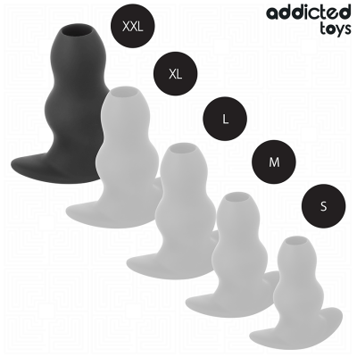 Addicted Toys Hollow Anal Plug Silicone XXL 15.2CM - image 5