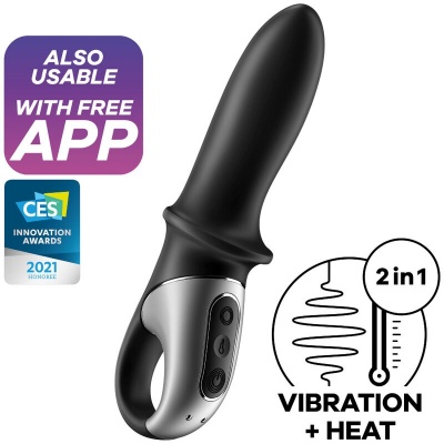 Satisfyer Hot Passion Anal Vibrator, App, Black