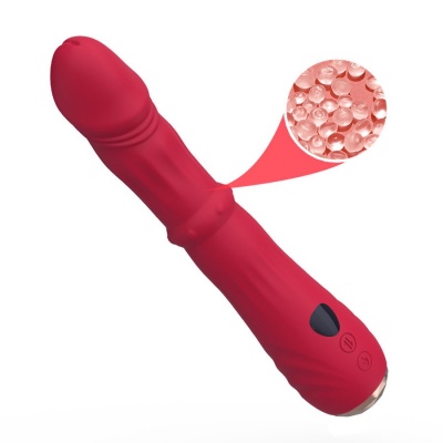 Armony Thermo-Adjustable A-Spot Vibrator Dildo Red - image 6