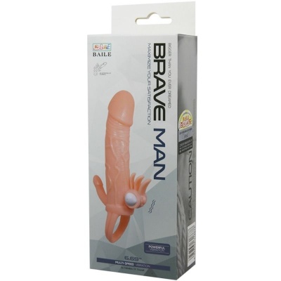 Baile Brave Man Penis Cover Dual Stimulation Flesh - image 10