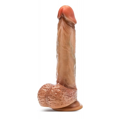 Blush - Renaissance Raphael Dildo met Schuivende Voorhuid - 24 cm Foto van Blush - Renaissance Raphael Dildo met Schuivende Voorhuid - 24 cm