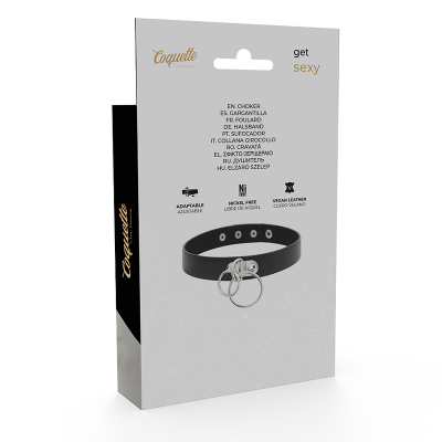 Coquette Chic Desire Double Ring Vegan Choker - image 6