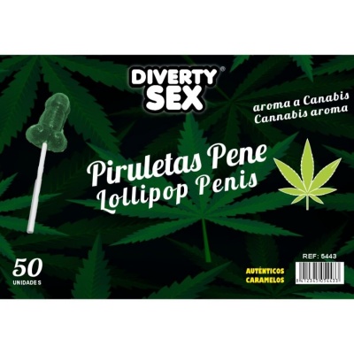Diablo Goloso Penis Lollipops Cannabis Aroma
