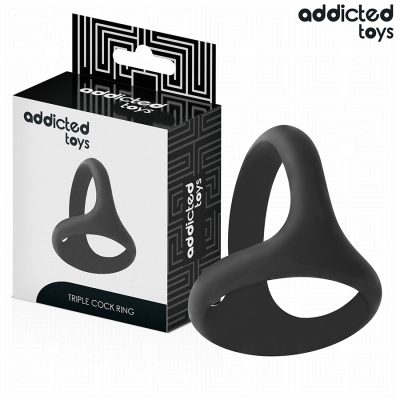 Addicted Toys Thick Triple Cock Ring - image 2