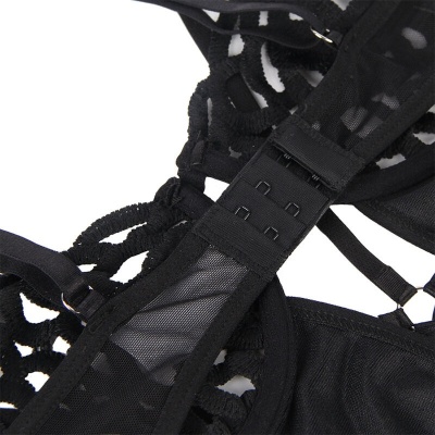 Subblime Sexy Lace Bodysuit Black S/M - image 10