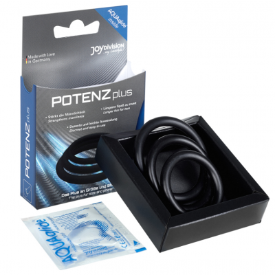 Joydivision Potenzduo Plus 3 Ring Set Black - image 2