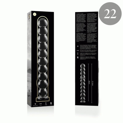 Nebula Series Model 22 Clear Glass Dildo 21.5cm - image 4