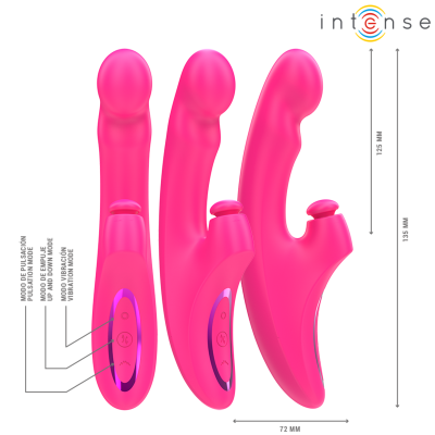 Intense Emi 3-in-1 Compact Vibrator 13.5cm - Pink - image 3