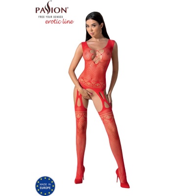 Passion BS099 Bodystocking Red One Size - image 3
