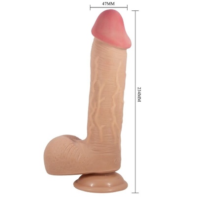 Pretty Love Sliding Skin Dildo Flesh 23.4 CM - image 4