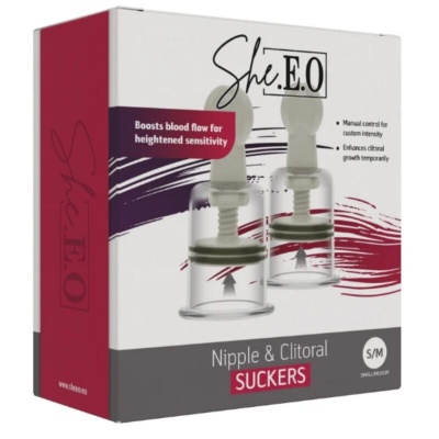 She.E.O Nipple & Clitoral Suction Cups - S/M - image 5