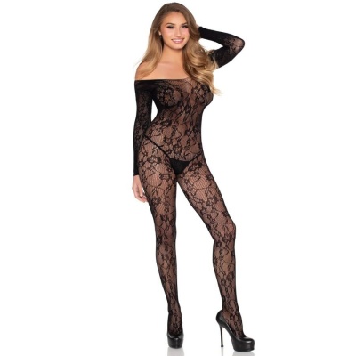 Leg Avenue 89366 Lace Bodystocking Black - image 2