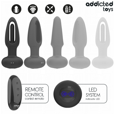 Addicted Toys Anal Plug Vibrating Tongue Remote - image 5