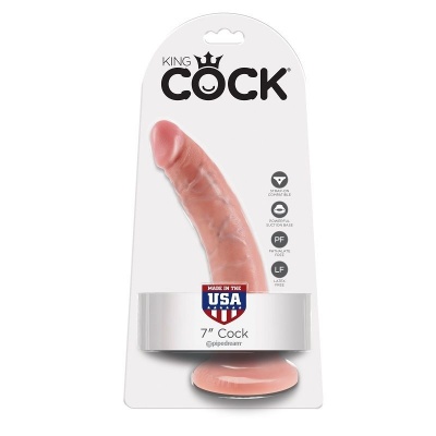 King Cock 7 Dildo Flesh 17.8 CM - image 2