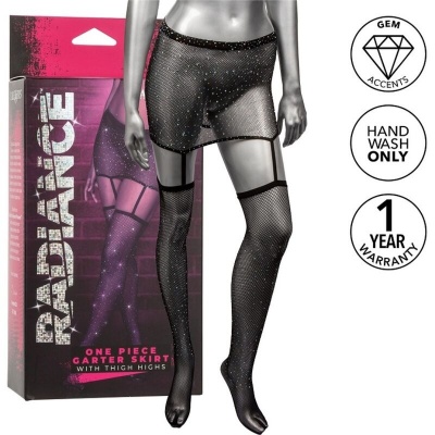 CalExotics Radiance Garter Skirt Thigh Highs - image 1