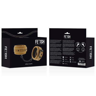 Fetish Submissive Vegan Leather Ankle Cuffs - image 7