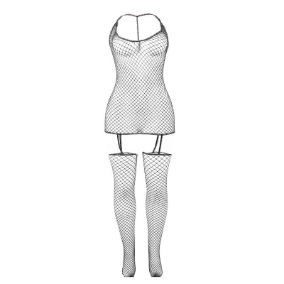Subblime Shiny Fishnet Bodystocking, One Size - image 5