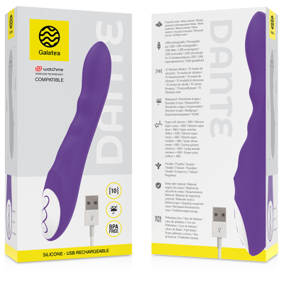 Galatea Dante Purple Vibrator with WatchMe Remote - image 3