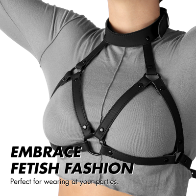 Fetish Submissive Chest and Neck Harness - image 6