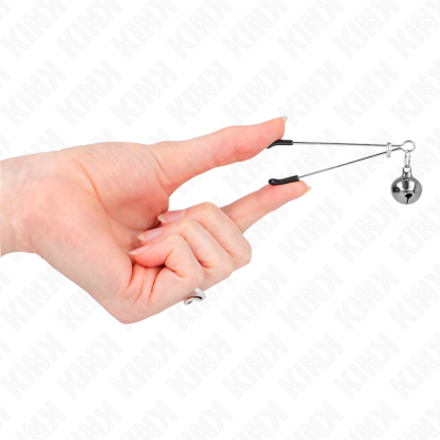 KINK Thin Bell Nipple Clamps Silver 7cm - image 4