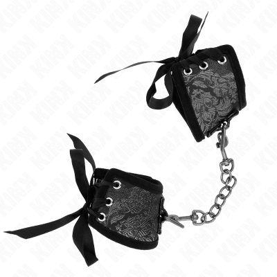 Kink Scandal Wrist Restraints Black Lace Details - image 3