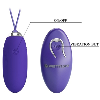 Pretty Love Jenny Violet Vibrating Egg Remote Control - image 7